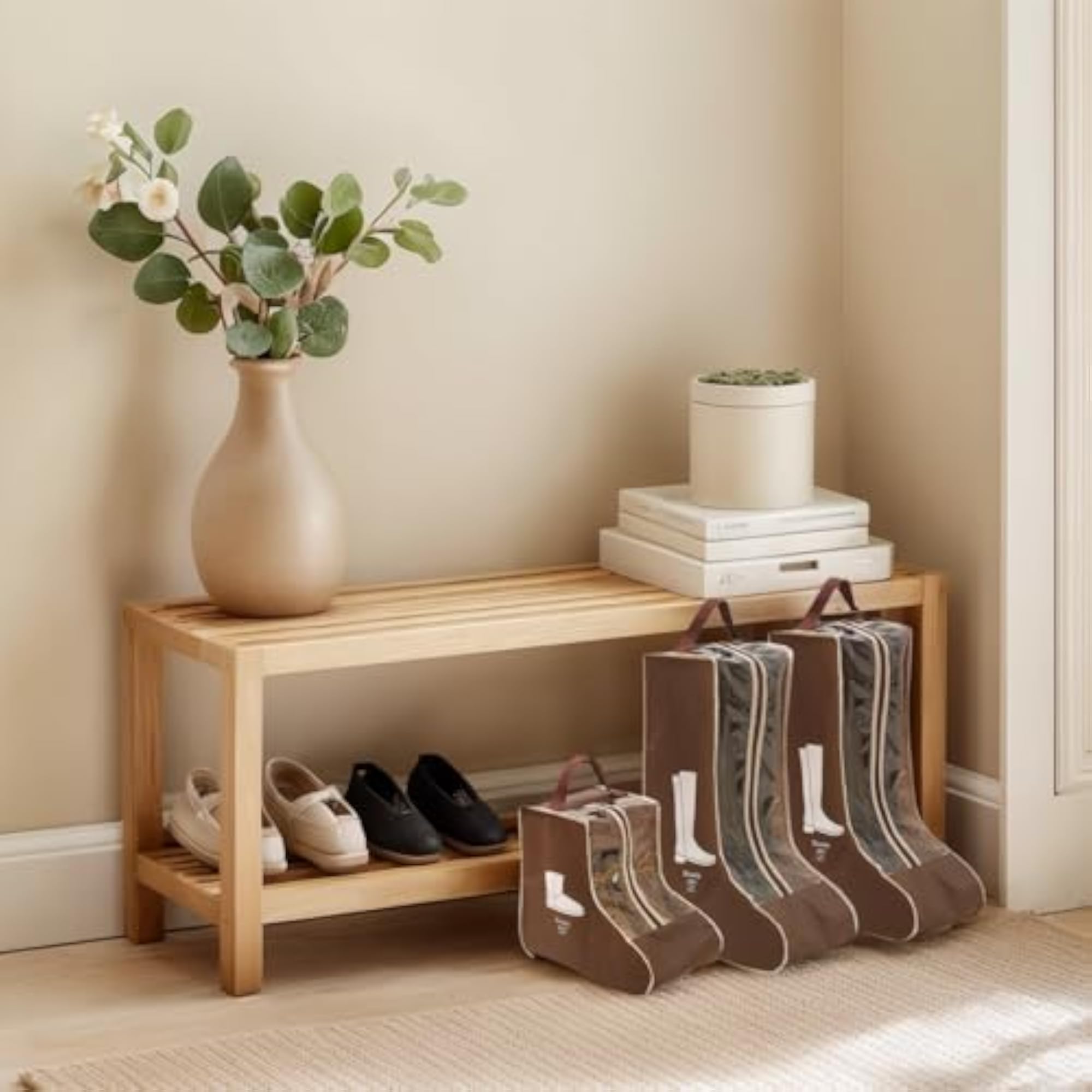 3 Pcs Boots Storage Bag, Portable Widen Tall Boots Storage